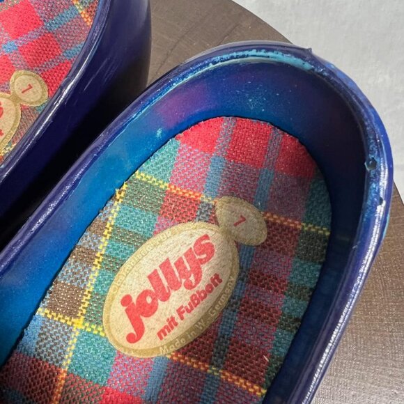 Vintage Jolly's Classic Closed Back Clogs in Blue - Size 7 - Picture 3 of 8